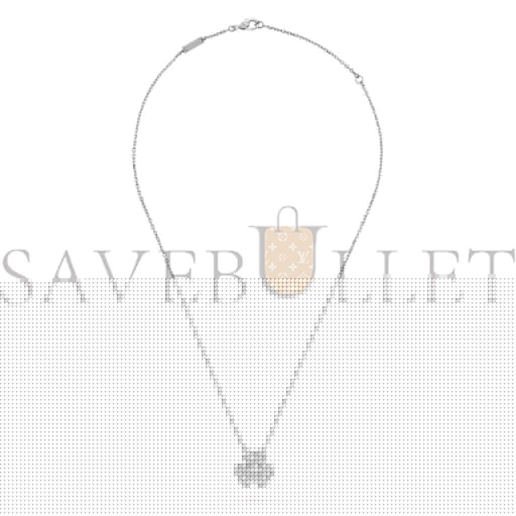 v*n cl*f arpels frivole pendant, small model - white gold, Di*m*nd  vcard31800